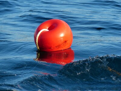 Orange floating body plastic