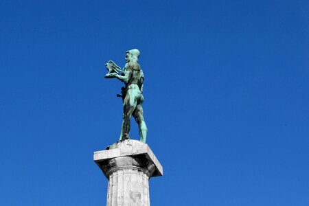 Bronze capital city Serbia photo