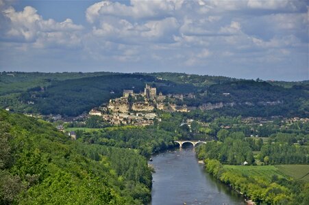 Castle and village of Beynac photo