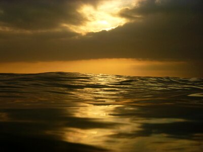 Mar sunset beach photo