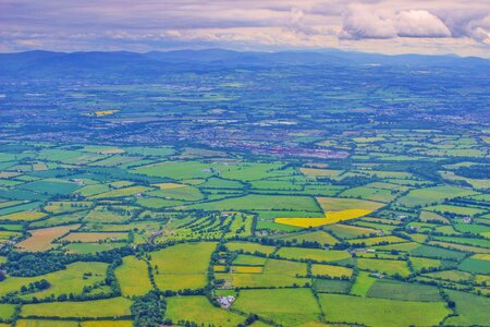 Dublin aerial view green
