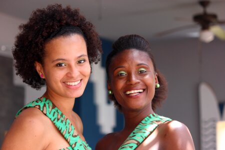 Ladies face smile