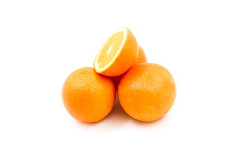 Healthy eating half orange
