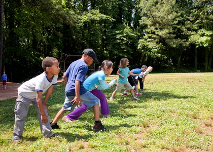 Babies foot race participate