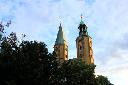 Towers of Marktkirche in Goslar photo