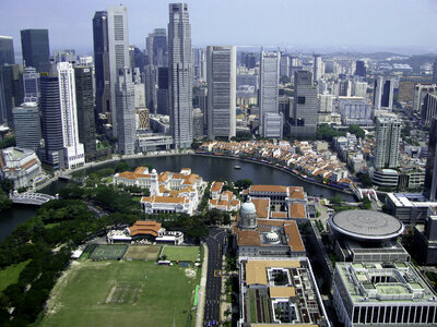 Skyline and cityscape of Singapore photo