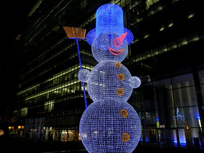 Snowman berlin kurfürstendamm photo