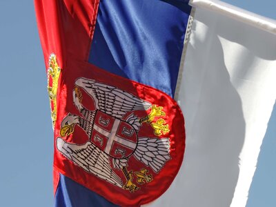 Flag heraldry Serbia