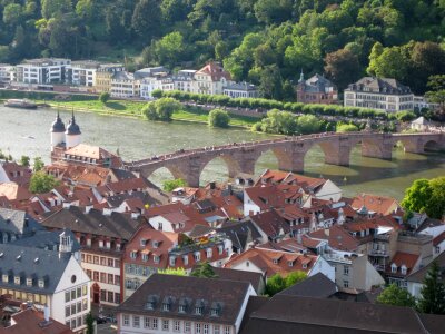 Old Bridge in Heidelberg, Germany photo