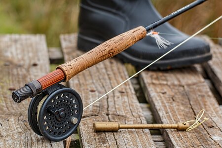 Fishing hobby trout fishing photo