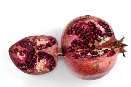 Detailed minerals pomegranate photo