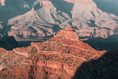 Crumbling Red Peaks Of Grand Canyon photo