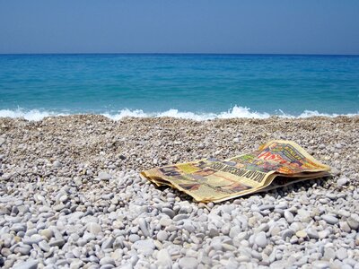 Newspaper ocean old
