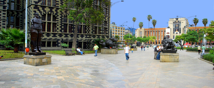 Plaza Botero with Museum of Antioquia in Colombia, Medellin