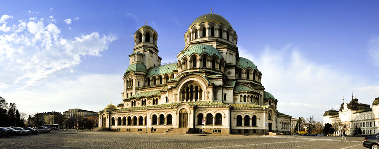 Church structure architecture in Sofia, Bulgaria photo