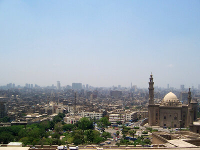 Cityscape and buildings in Cairo, Egypt photo