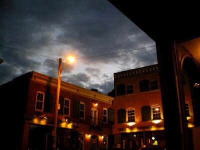 Streetlight evening dark