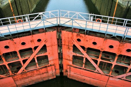 Canal heavy rusty