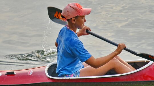 Canoeing championship childhood photo