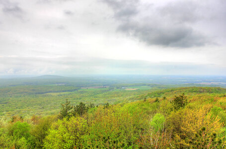 View of mountain summit at Rib Mountain State Park, Wisconsin photo