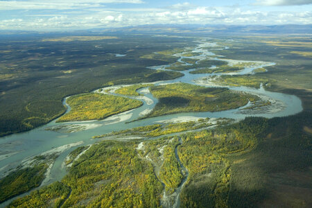 Aerial view of Yukon Flats National Wildlife Refuge-1