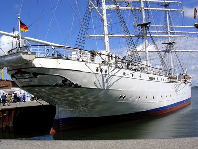 Sailing vessel museum ship gorch fock