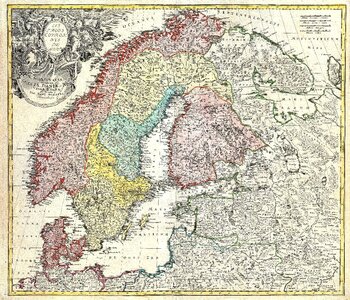 Finland denmark map