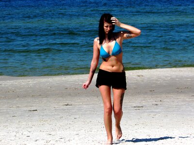 Sea sand sunbath