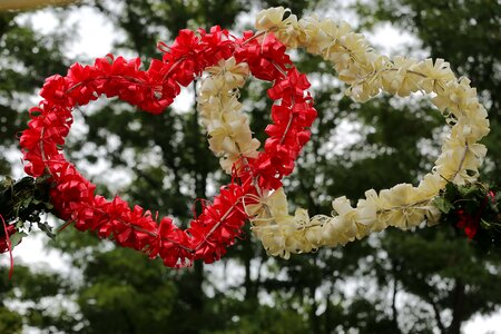 Decoration white red photo