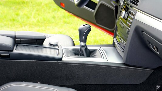Car Seat dashboard gearshift photo