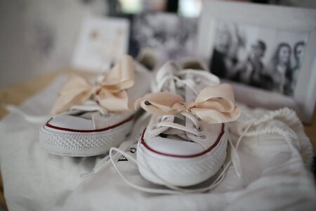 Miniature sneakers elegant photo