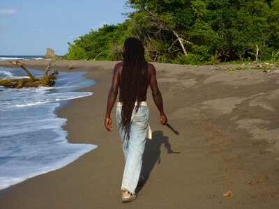 Jamaica beach rasta photo