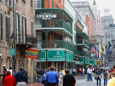 City life city bourbon street photo