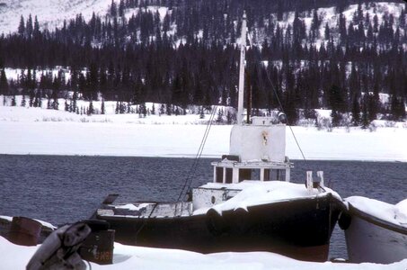 Boot fishing boat winter photo