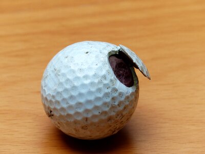 White broken battered
