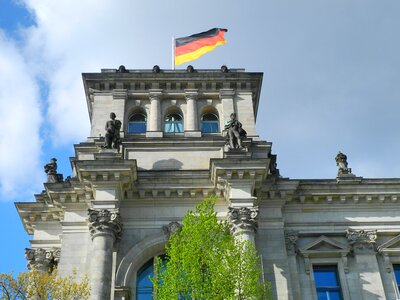 German flag germany capital photo