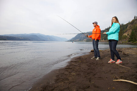 Anglers on the shore