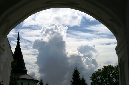 Russian orthodox arch roof
