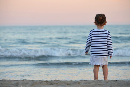 Child on Beach photo