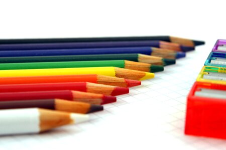 Colorful colors crayon photo