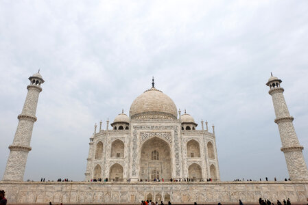 Perspective View of Taj Mahal photo