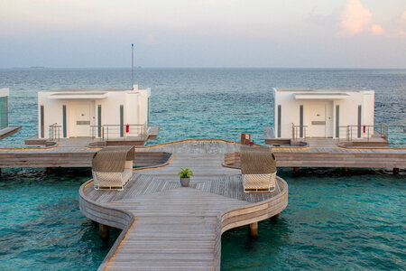 On Water Bungalows in Maldives photo