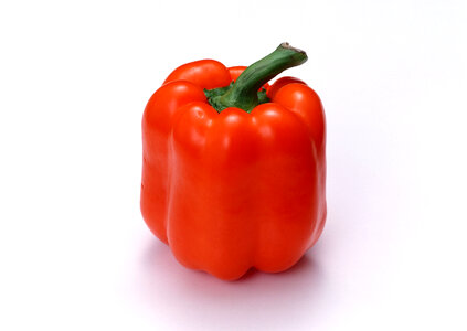 fresh red sweet pepper vegetables photo