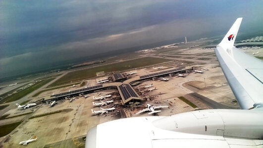 View from the Plane in Kuala Lumpur, Malaysia photo