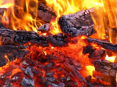 Flame hot burn