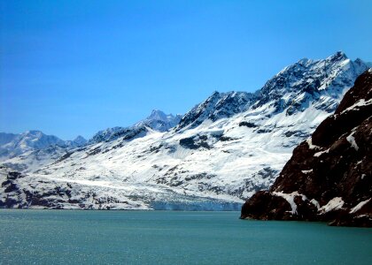 Lamplugh Glacier and Mount Cooper