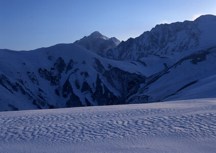 Beautiful view of mountains photo