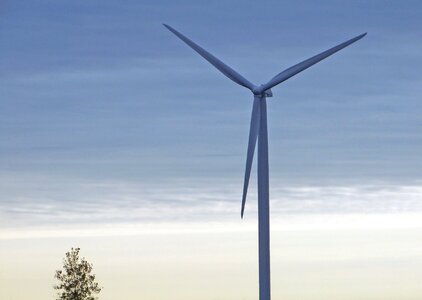 Wind power energy propeller photo