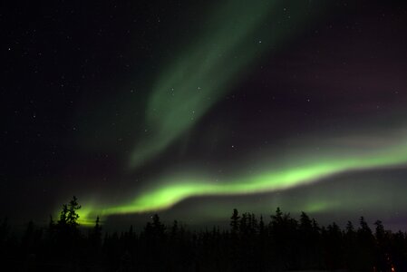 Aurora Borealis midnight night