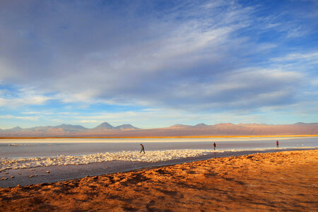 Landscape of the Great Salt lake, Utah photo